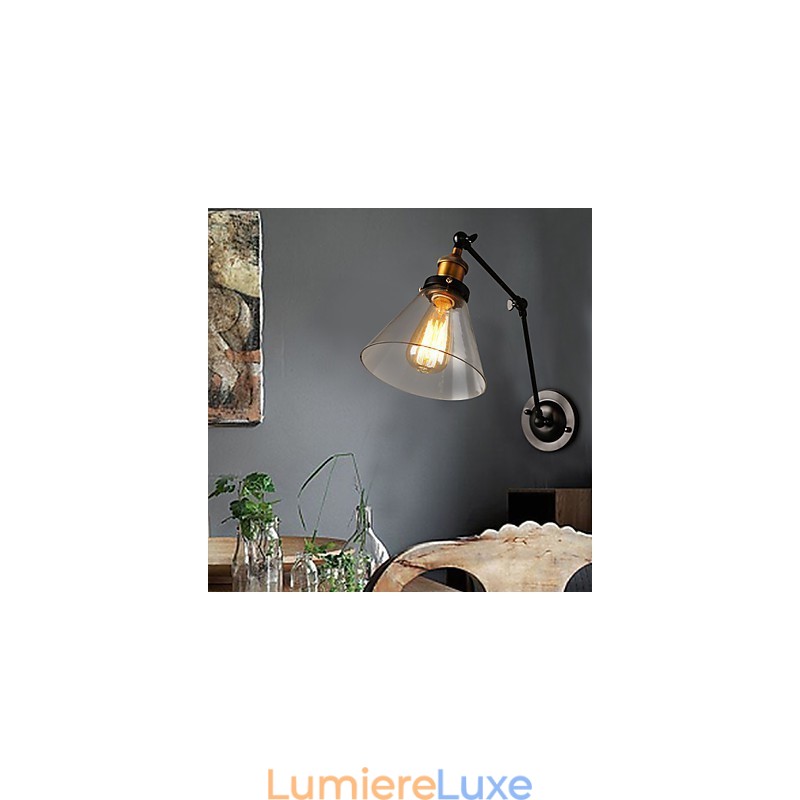 Applique murale double section Titan rétro style loft rural créatif