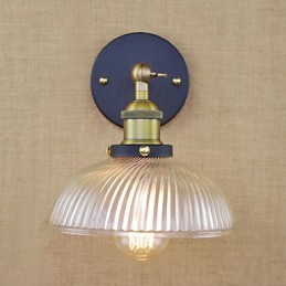 Applique murale décorative en verre, style rétro américain, personnalité créative et populaire