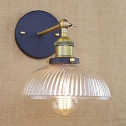 Applique murale décorative en verre, style rétro américain, personnalité créative et populaire