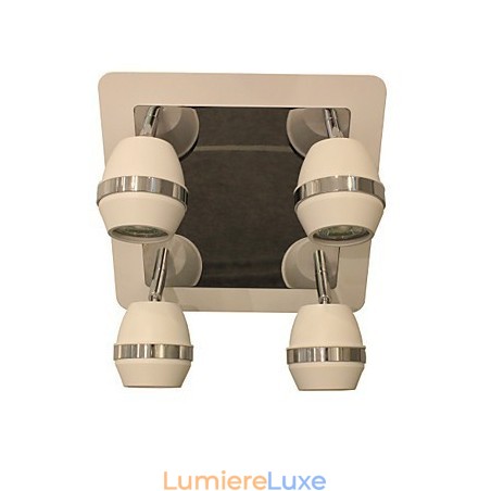 Appliques murales modernes sphériques chromées pour salle de bain avec 4 lumières Appliques murales modernes sphériques chromées pour salle de bain avec 4 lumières