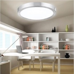 Plafonnier rond simple et moderne, diamètre 29 cm