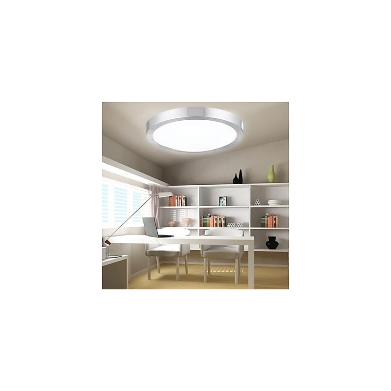 Plafonnier rond simple et moderne, diamètre 29 cm