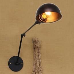 Applique murale décorative de style industriel minimaliste à bras long et double personnalité