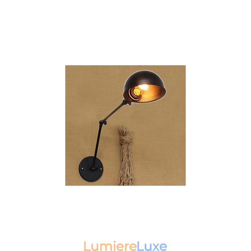 Applique murale décorative de style industriel minimaliste à bras long et double personnalité