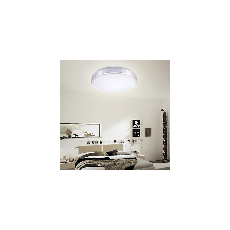 Plafonnier rond simple et moderne, diamètre 29 cm