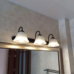 Éclairage de salle de bain Mini Style Rustique Lodge Métal