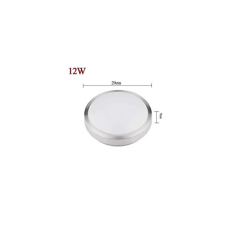 Plafonnier rond simple et moderne, diamètre 29 cm