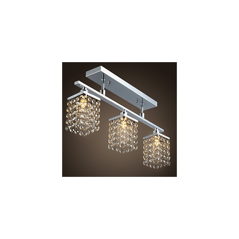 Lustre linéaire Island Light Crysal 3 lumières