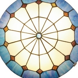 Plafonniers de style méditerranéen, luminaires chaleureux, diamètre 40 cm