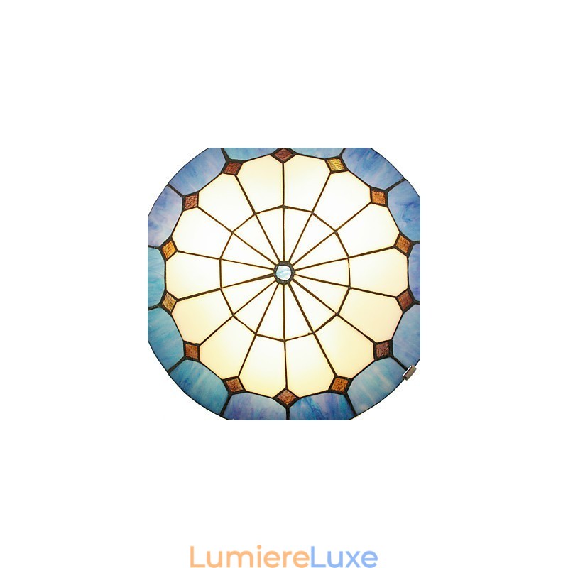Plafonniers de style méditerranéen, luminaires chaleureux, diamètre 40 cm