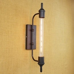 Applique murale décorative en forme de flûte, style européen et rétro, pour restaurant, ampoule Edison