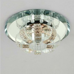 Plafonnier en cristal, spot SMD 3 W, lampe créative, absorbe la lumière du dôme
