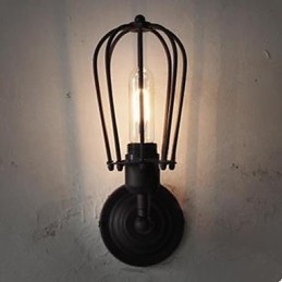 Applique murale rétro industrielle pour couloir d'intérieur, lampe murale pamplemousse à tête unique