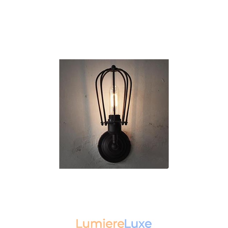 Applique murale rétro industrielle pour couloir d'intérieur, lampe murale pamplemousse à tête unique