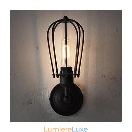 Applique murale rétro industrielle pour couloir d'intérieur, lampe murale pamplemousse à tête unique Applique murale rétro industrielle pour couloir d'intérieur, lampe murale pamplemousse à tête unique