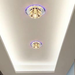 Plafonnier en cristal, spot SMD 3 W, lampe créative, absorbe la lumière du dôme