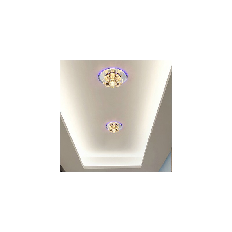 Plafonnier en cristal, spot SMD 3 W, lampe créative, absorbe la lumière du dôme