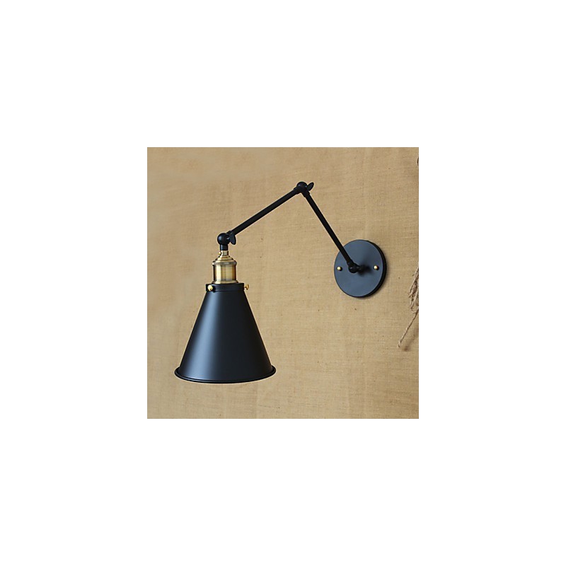 Applique murale minimaliste à bras long pour lit double, style pastoral américain, pour allée, entrepôt, entrée