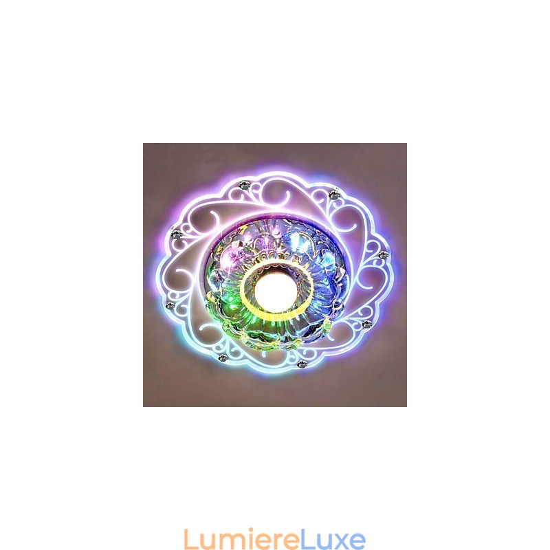Plafonnier en cristal, spot SMD 3 W, lampe créative, tube lumineux coloré, plafonnier