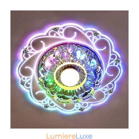 Plafonnier en cristal, spot SMD 3 W, lampe créative, tube lumineux coloré, plafonnier Plafonnier en cristal, spot SMD 3 W, lampe créative, tube lumineux coloré, plafonnier