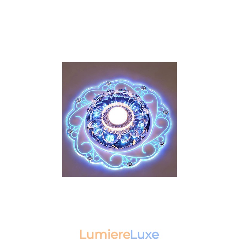Plafonnier en cristal, spot SMD 3 W, lampe créative, tube lumineux coloré, plafonnier