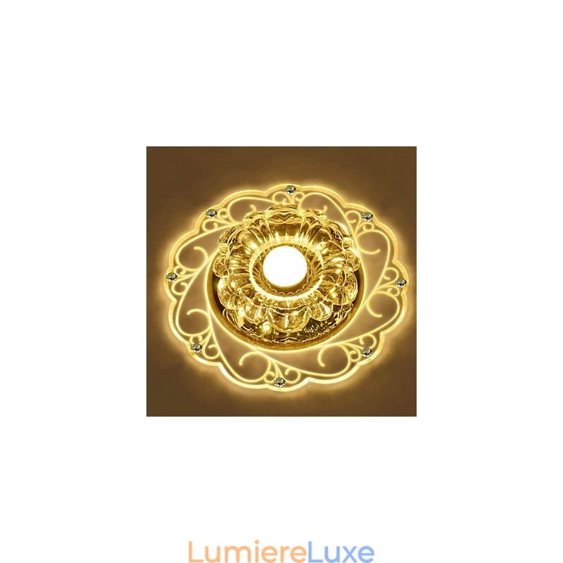 Plafonnier en cristal, spot SMD 3 W, lampe créative, tube lumineux coloré, plafonnier
