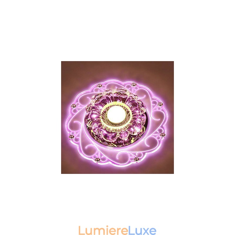 Plafonnier en cristal, spot SMD 3 W, lampe créative, tube lumineux coloré, plafonnier
