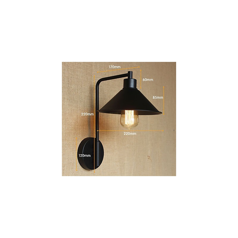 Applique murale décorative en fer pour balcon, porche, allée, entrepôt, minimaliste et moderne