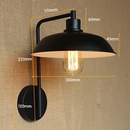 Applique murale en fer de style classique et simple pour la décoration intérieure