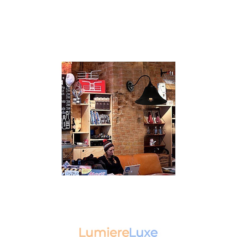 Applique murale design Duds Loft Style ancien en fer noir