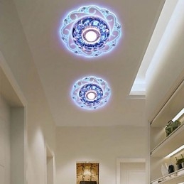 Plafonnier en cristal, spot SMD 3 W, lampe créative, tube lumineux coloré, plafonnier