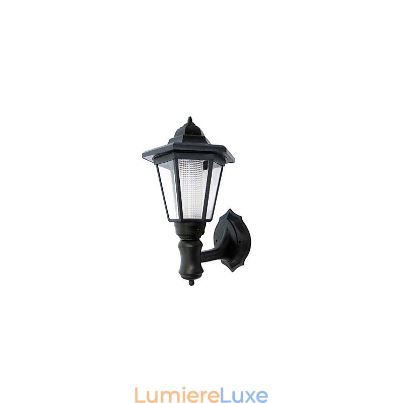 Applique murale solaire avec abat-jour noir