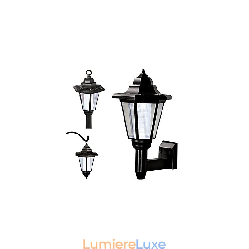 Applique murale solaire avec abat-jour noir