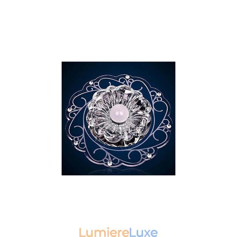 Plafonnier en cristal, spot SMD 3 W, lampe créative, tube lumineux coloré, plafonnier