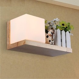 Applique murale une lumière et verre