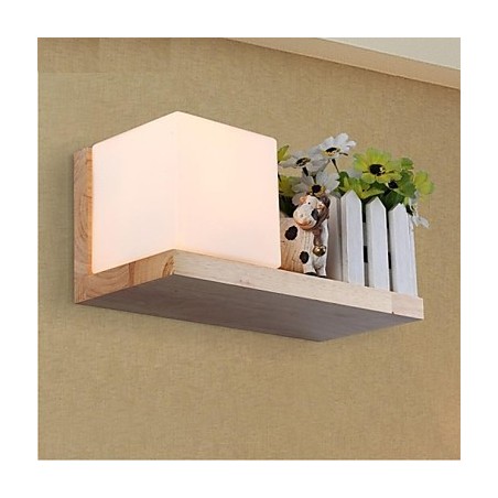 Applique murale une lumière et verre Applique murale une lumière et verre