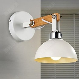 Lampe murale créative américaine en bois massif pour chambre à coucher, couloir, escalier, tête de lit