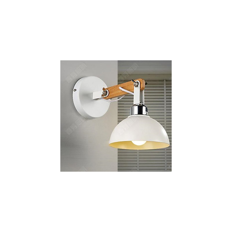 Lampe murale créative américaine en bois massif pour chambre à coucher, couloir, escalier, tête de lit