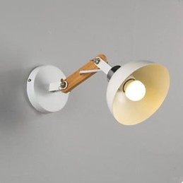 Lampe murale créative américaine en bois massif pour chambre à coucher, couloir, escalier, tête de lit