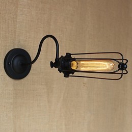 Art Minimaliste Noir Mat Américain Country Salon Lampe Chambre Balcon Applique Lampe De Chevet