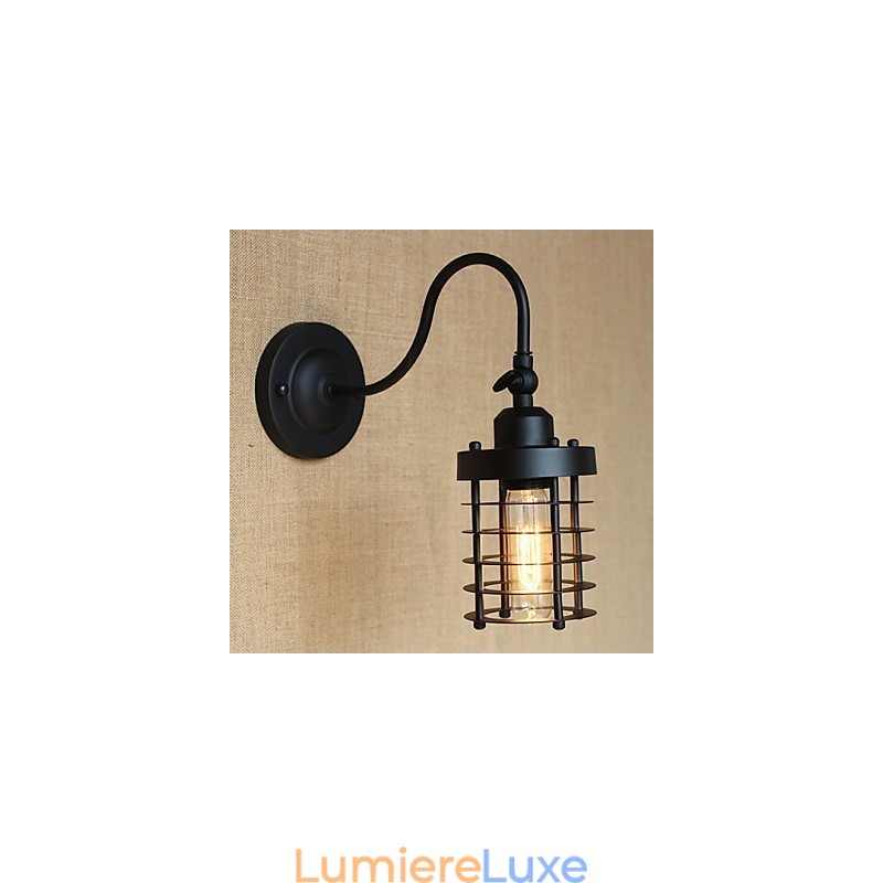 Décoration murale minimaliste noire mate de style country américain