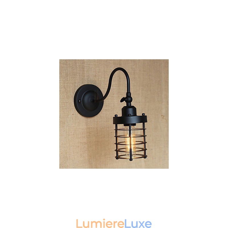 Décoration murale minimaliste noire mate de style country américain