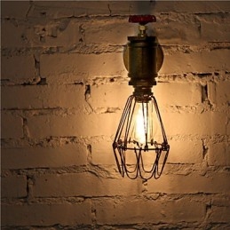 Appliques murales industrielles vintage en forme de tuyau d'eau, style loft Edison, luminaires muraux pour bar et restaurant