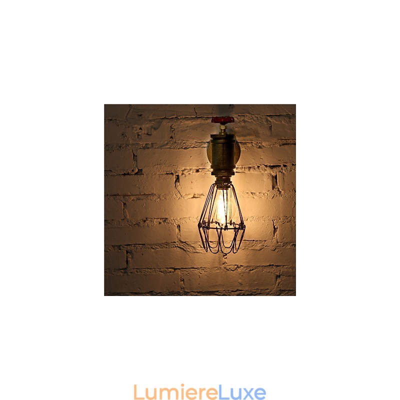 Appliques murales industrielles vintage en forme de tuyau d'eau, style loft Edison, luminaires muraux pour bar et restaurant