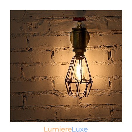 Appliques murales industrielles vintage en forme de tuyau d'eau, style loft Edison, luminaires muraux pour bar et restaurant Appliques murales industrielles vintage en forme de tuyau d'eau, style loft Edison, luminaires muraux pour bar et restaurant