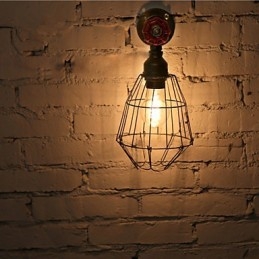 Appliques murales industrielles vintage en forme de tuyau d'eau, style loft Edison, luminaires muraux pour bar et restaurant