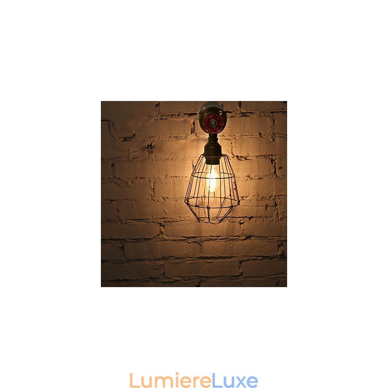 Appliques murales industrielles vintage en forme de tuyau d'eau, style loft Edison, luminaires muraux pour bar et restaurant