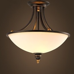 Plafonniers pastoraux simples en bronze Phnom Penh, lampes de plafond américaines et européennes