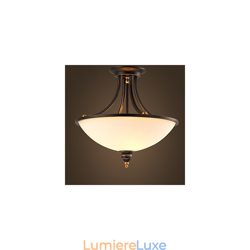Plafonniers pastoraux simples en bronze Phnom Penh, lampes de plafond américaines et européennes
