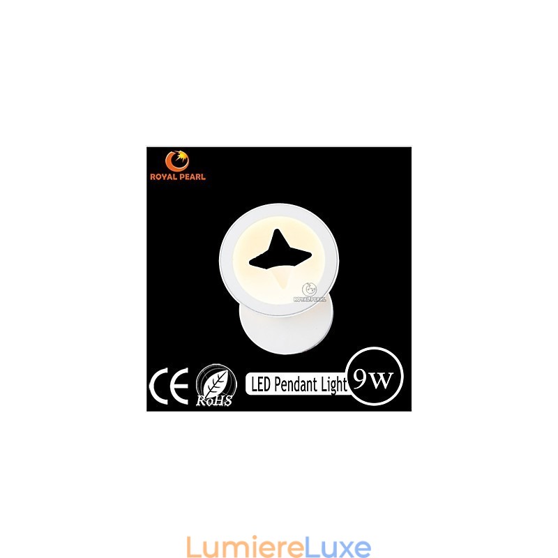 Applique murale d'intérieur avec éclairage lumineux et acrylique